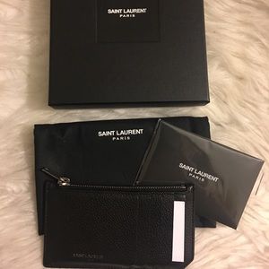 Saint Laurent 5 fragment card holder